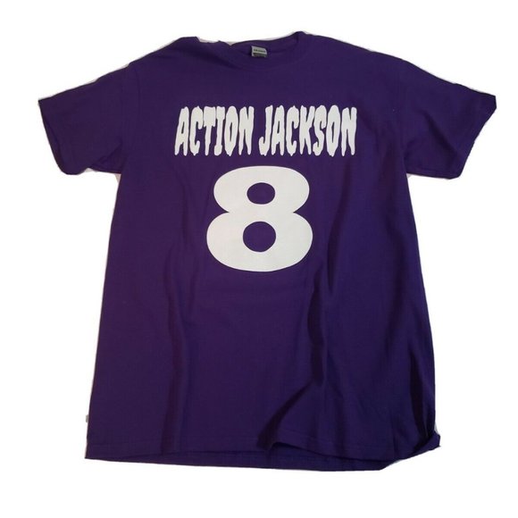 BALTIMORE RAVENS LAMAR  JACKSON  TEE SHIRT #8 MVP - Picture 1 of 1